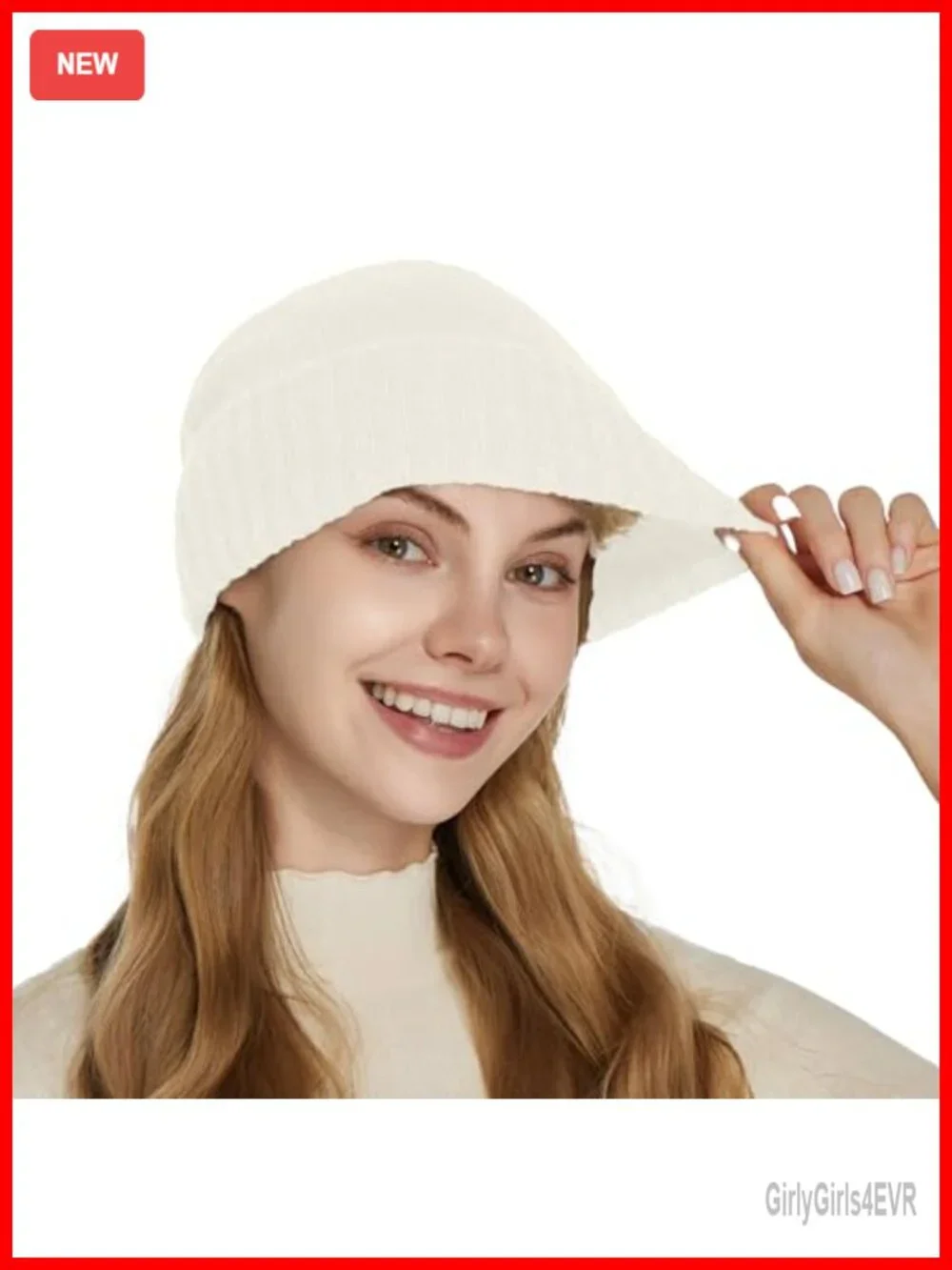 Satin Lined Beanie Cashmere Wool Blend Slouchy Hat for Women Frizz Protection
